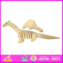 2014 Nouveau Triceratops Style Enfants Jouet Peinture, Popualr BRICOLAGE En Bois Peinture Enfants Jouet, Vente Chaude Éducatifs Enfants Peinture Jouet W03A025